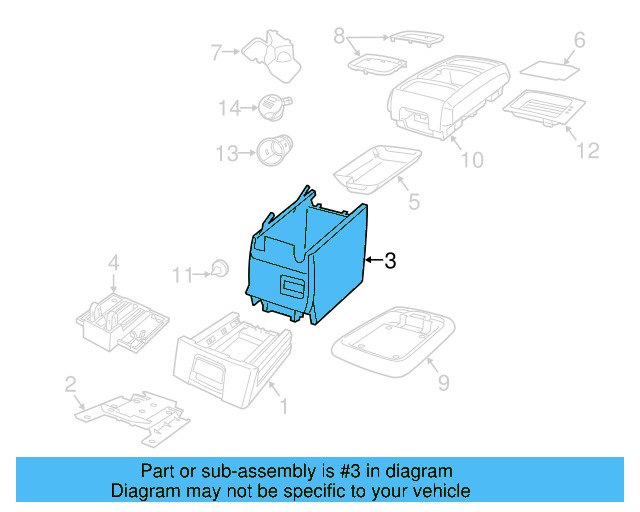 Storage Compartment 7B0-863-323-XT1