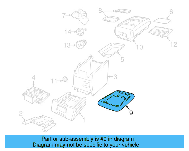 Tray 7B0-863-284-ES3 - View 3