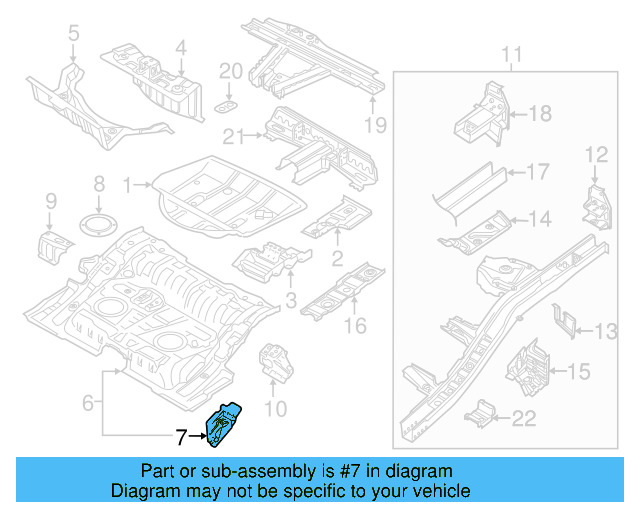Support Bracket 7P0-813-381 - View 11