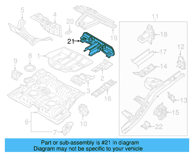 Front Cross 7P0-803-221-B - View 3