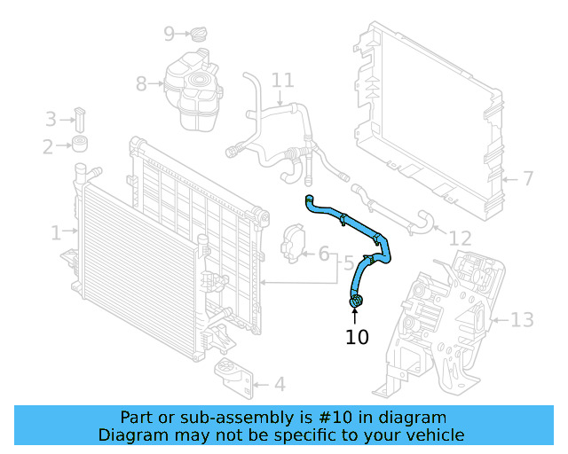 Lower Hose 1EA-121-051-N - View 5