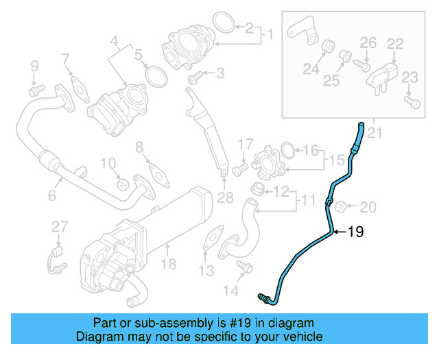 Connector Tube 03G-131-553 - View 15