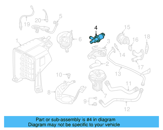 Vapor Canister Purge Solenoid 1C0-906-517-A - View 9