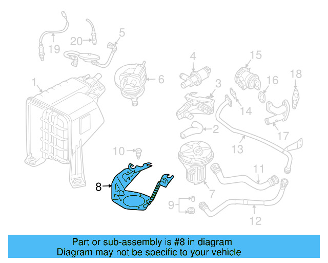 Air Pump Bracket 7L0-906-287 - View 5
