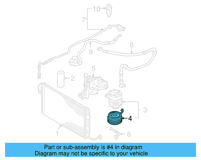 A/C Compressor Clutch 1J0-820-811-A