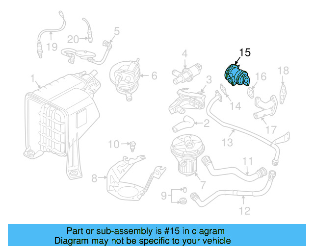 Vapor Canister Purge Solenoid 1C0-906-517-A - View 10