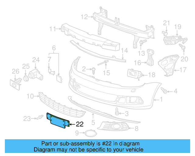 License Bracket 1Q0-807-285-E-9B9 - View 4