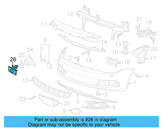 Park Sensor Bracket 1Q0-919-493 - View 4