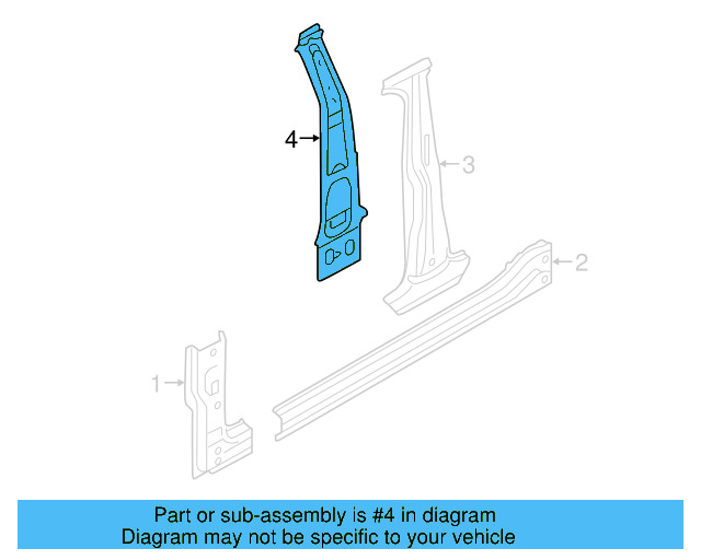 Inner Lock Pillar 5G3-809-443-A - View 4