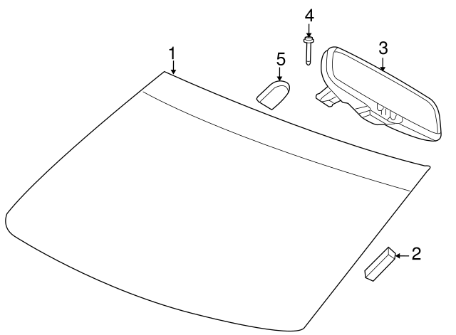 Windshield Spacer 7B0-999-008 - View 2