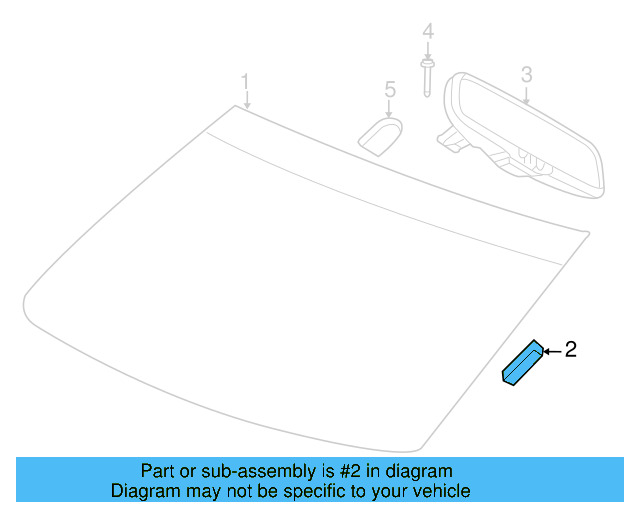 Windshield Spacer 7B0-999-008 - View 3