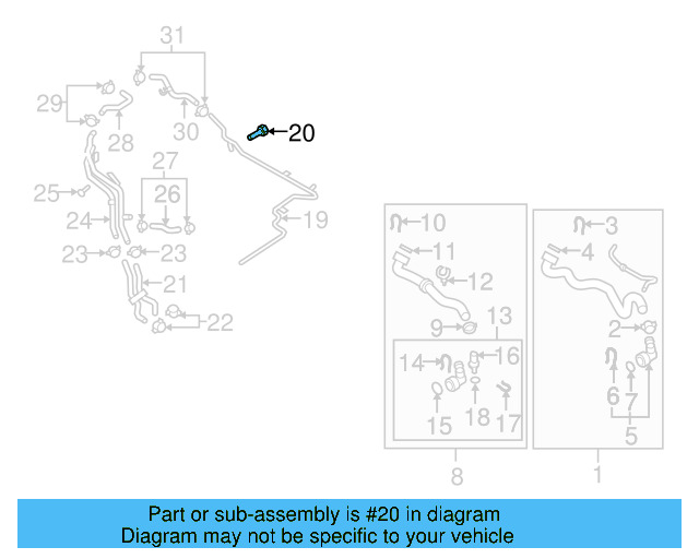 Thermostat Cover Bolt N-106-112-01 - View 3
