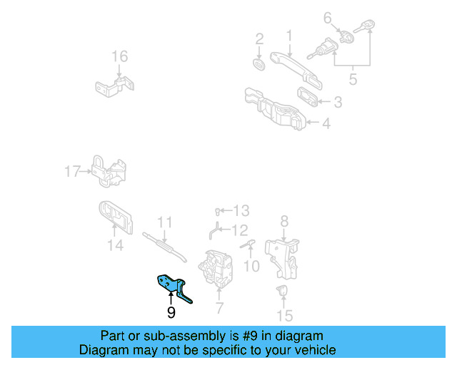 Retaining Bracket 1J0-837-868 - View 7