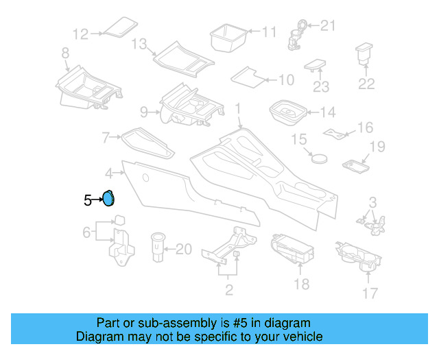 Side Trim Panel Cap 1K0-863-359-3U6 - View 4