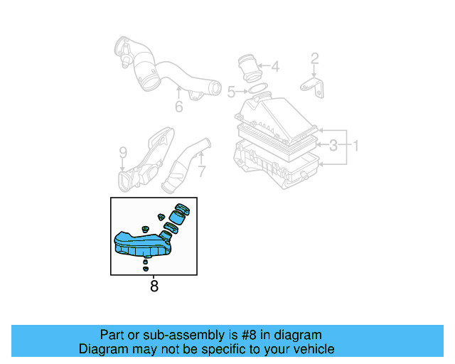 Connector Pipe 1C0-133-354 - View 2