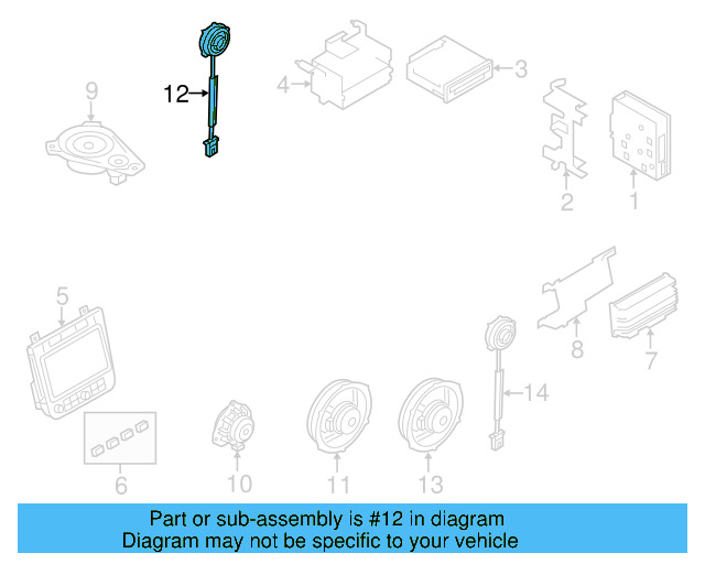 Front Dr Speaker 7P6-035-415-C