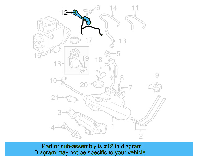 Pipe 1C0-201-995-E - View 2