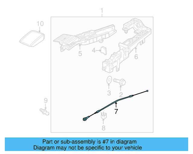 Tension Cable 1Y0-871-521 - View 11