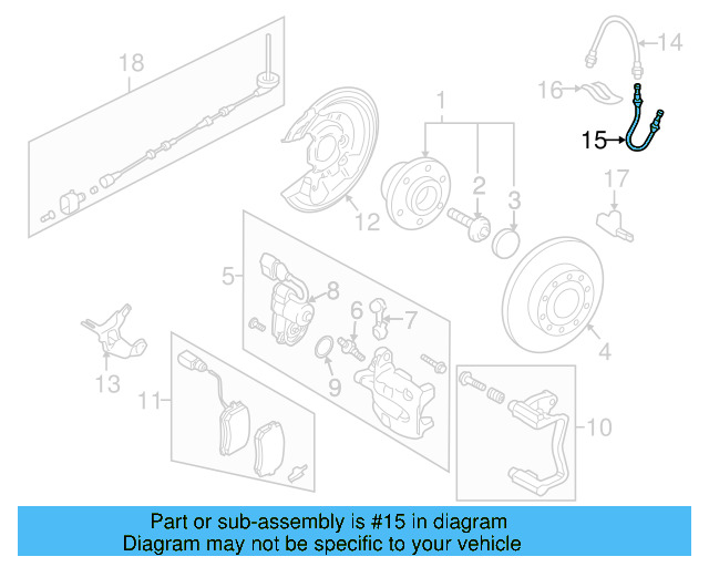 Brake Line 3C0-611-763-A - View 19