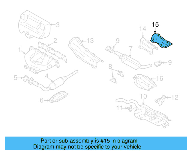 Heat Shield 1J0-803-313-E - View 12
