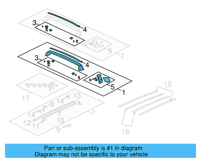 Front Rail 7L6860159JQZL - View 2