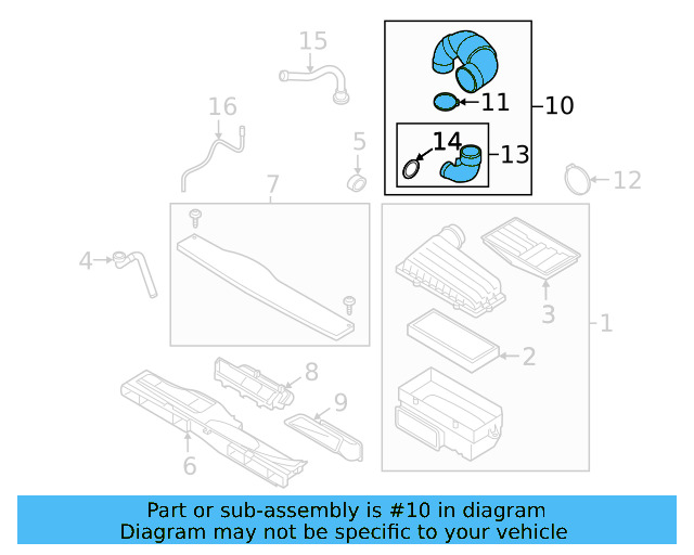 Intake Duct 5QM-129-618 - View 10