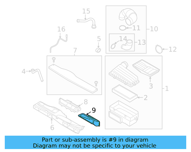 Intake Duct 5QM-129-618 - View 14