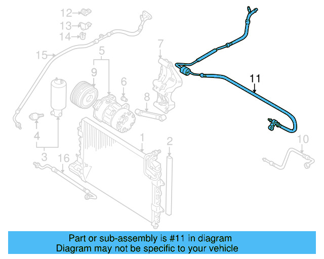 AC Hoses 1E1-820-743-E - View 3