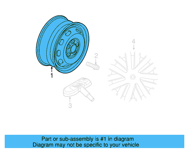 Wheel, Alloy 5C0-601-025-Q-8Z8