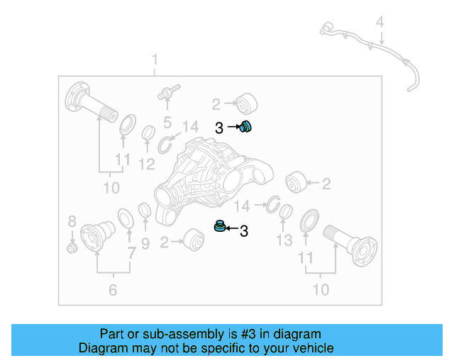 Differential Housing Fill Plug 0AA-409-057 - View 14