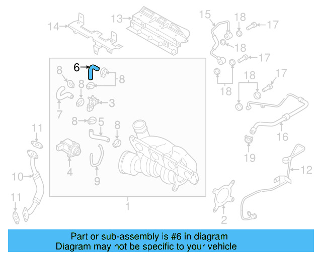 Upper Hose 06J-145-718-F - View 16