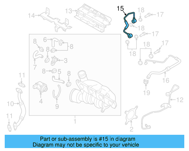 Engine Coolant Hose 06J-121-497-H - View 4