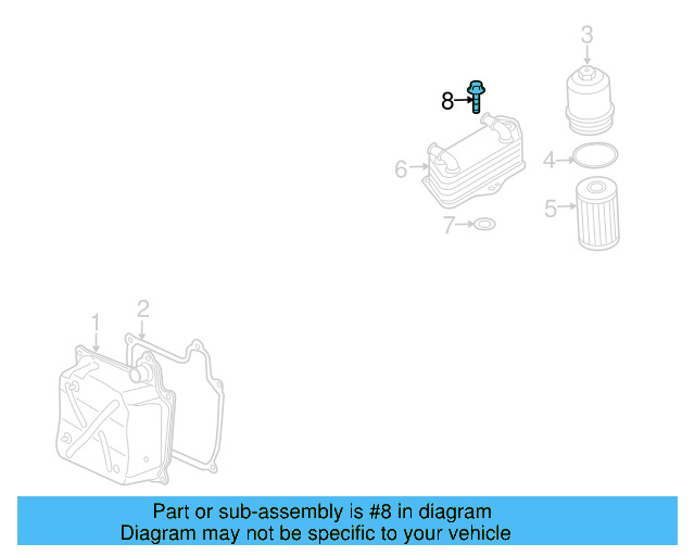 Oil Cooler Mount Bolt N-909-861-02 - View 22