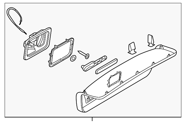 Trunk Lid Trim 1K5-867-605-D-1BS - View 2