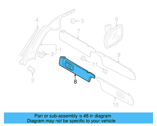 Visor 7D0-857-552-M-X14 - View 3