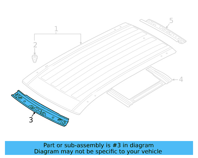 Windshield Header 3CC-817-123 - View 5