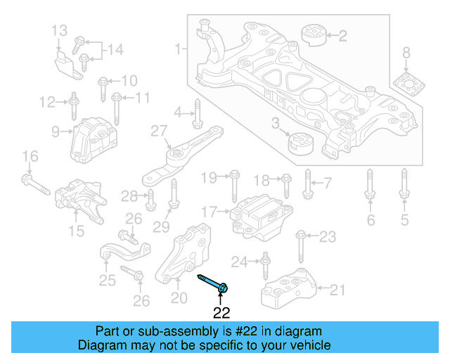 Motor Mount Mount Bolt N-105-524-04 - View 41