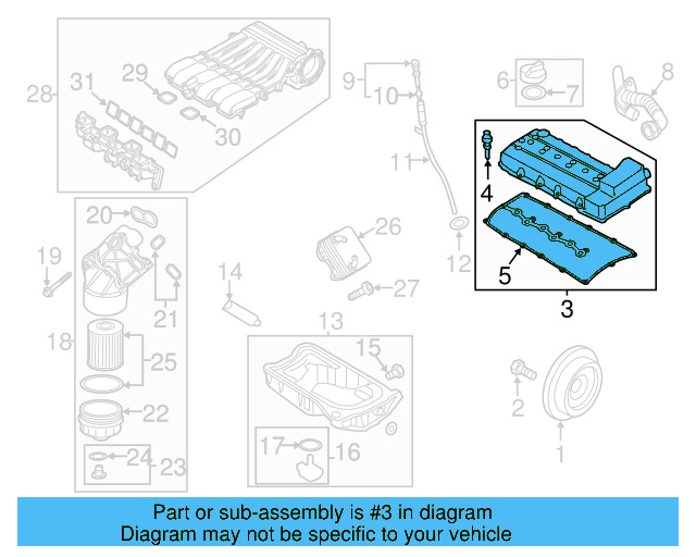 Valve Cover 03H-103-429-S - View 6