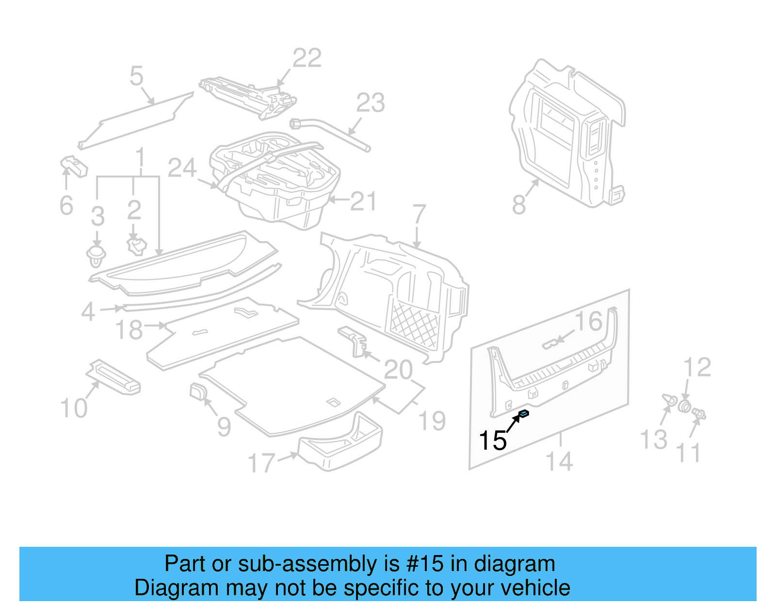 Rear Body Trim Clip 373-867-646 - View 15