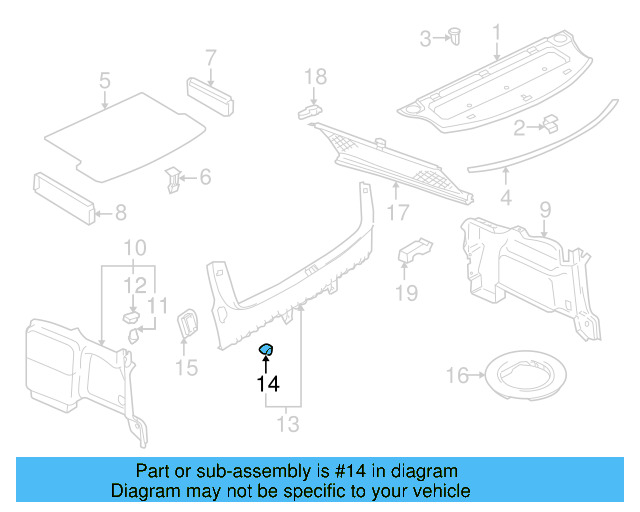 Rear Body Trim Clip 373-867-646 - View 8