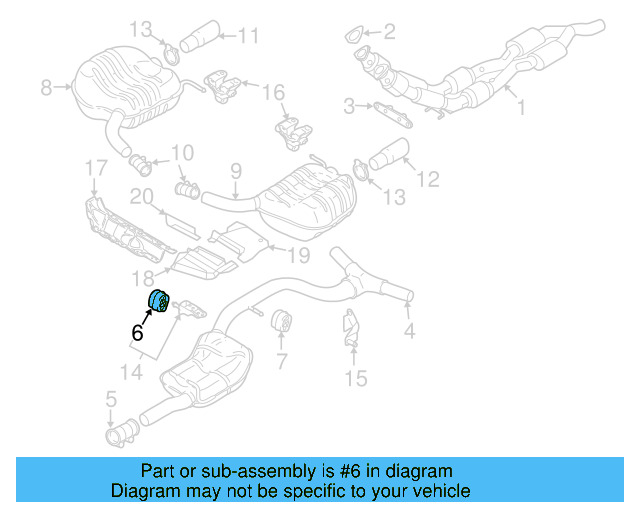 Muffler & Pipe Retainer Ring 1K0-253-147 - View 10