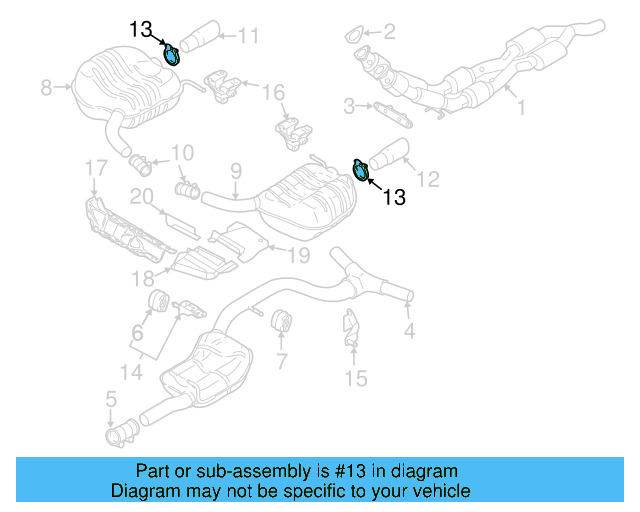 Tailpipe Clamp 8E0-253-139 - View 6
