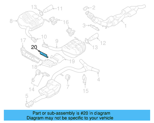 Heat Shield 3C8-825-716-A - View 4