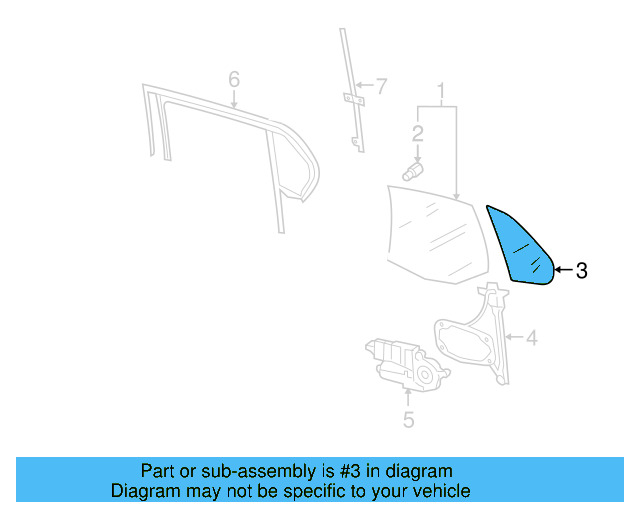 Fixed Glass 1K5-845-216 - View 3