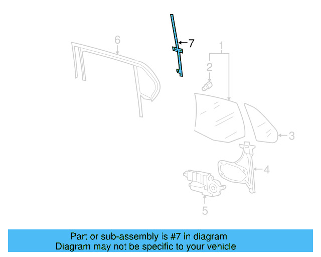 Window Regulator Rail 1K5-839-407-J-041 - View 3