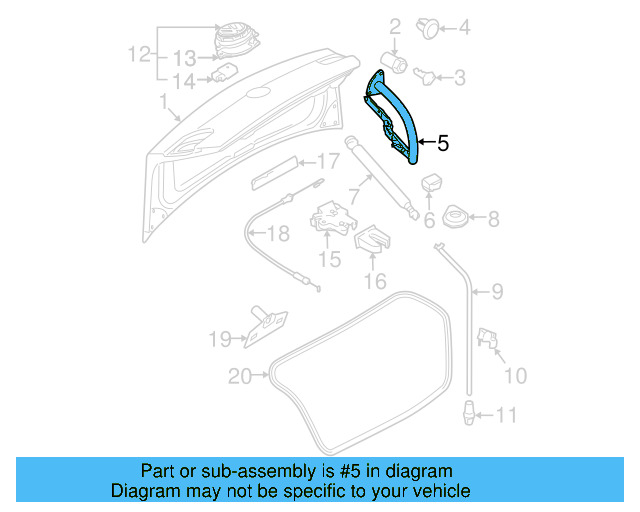 Hinge 3C5-827-301-B - View 2