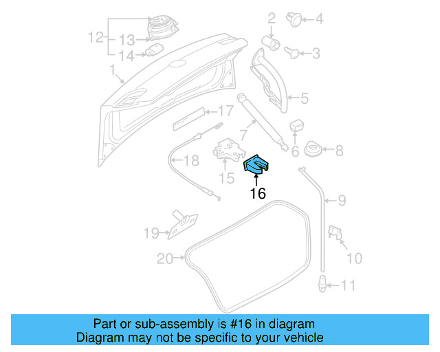 Lock Cover 3C5-827-520-A-9B9 - View 4