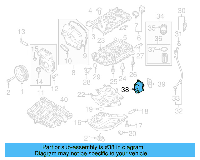 Oil Cooler 06K-117-021-K - View 22