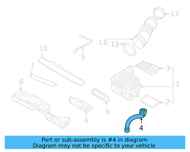 Drain Hose 5Q0-129-637-C - View 7