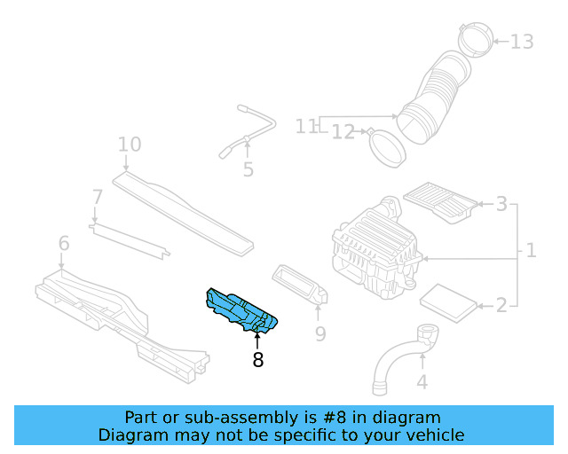 Air Inlet Duct 5QM-129-621 - View 8